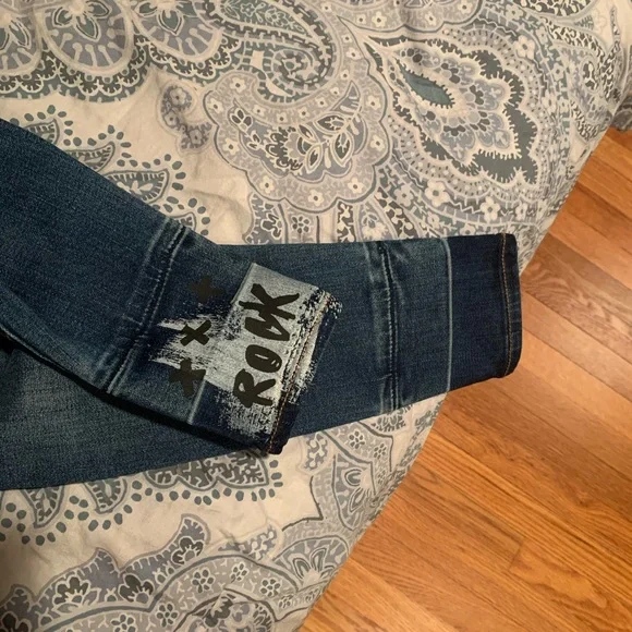 American Eagle Graffiti Patchwork Jeggings - Picture 4 of 9